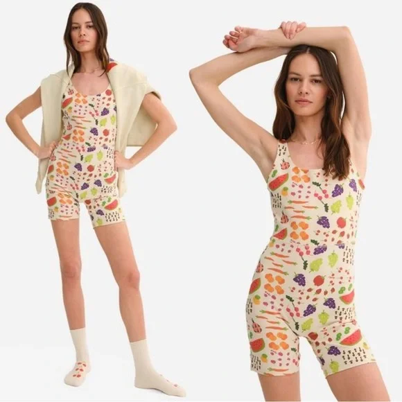 Mate The Label x Lisa Says Gah Organic Stretch Printed Unitard - Picture 1 of 5